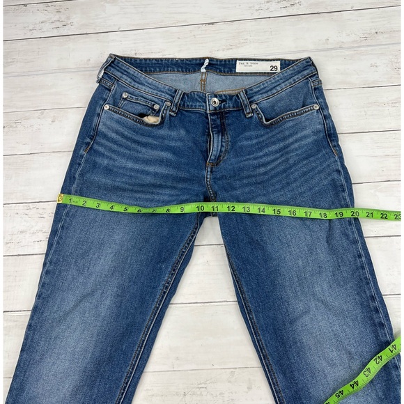 Rag & Bone Women’s Size 29 Dre Low-Rise Slim Boyfriend Denim Jeans - Picture 9 of 13